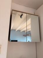 Spiegelkast met houtlook en twee deuren, Ophalen, Gebruikt, Rechthoekig, 75 tot 100 cm