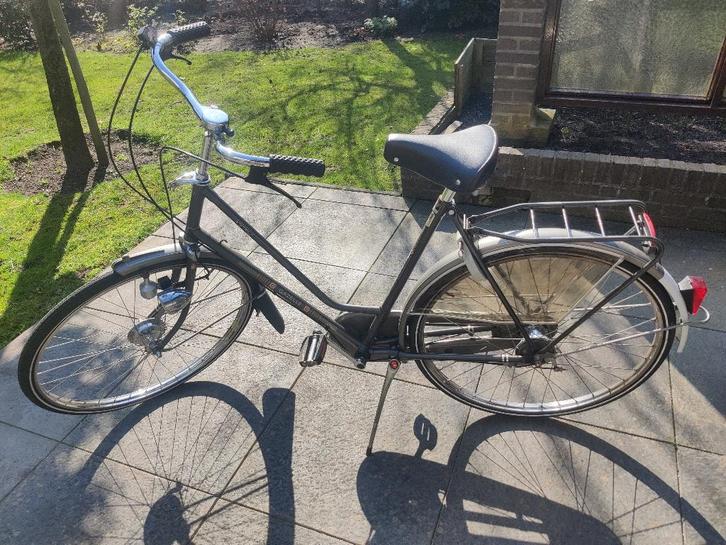 Hele nette Gazelle damesfiets, grijs, Fietsen en Brommers, Fietsen | Dames | Damesfietsen, Gebruikt, Gazelle, (Extra) lage instap