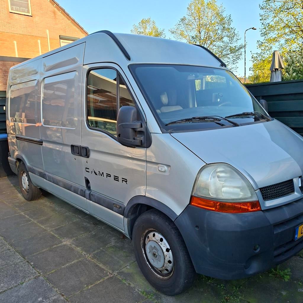 Renault Master 3.5T L2H2 2.5 DCI 115 6 persoons buscamper, Caravans en Kamperen, Overige merken, Buscamper of Camperbus, Treinzit