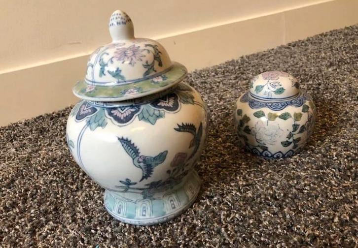 Chinese gemberpotten, handgeschilderd, Antiek en Kunst, Antiek | Vazen, Ophalen