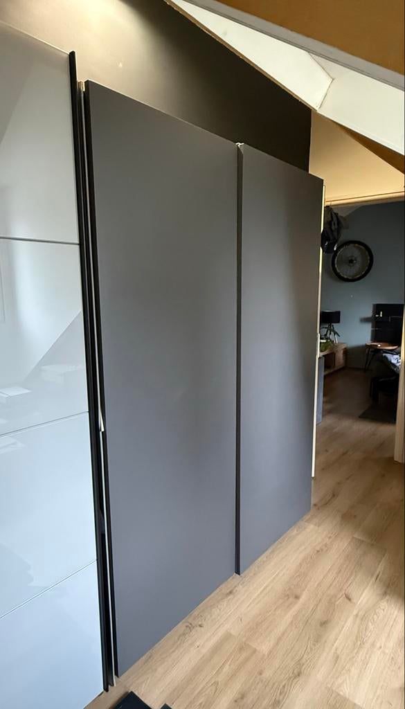 IKEA PAX kledingkast – donkergrijs | 150x201x58 cm, Gebruikt, 200 cm of meer, 150 tot 200 cm, Modern