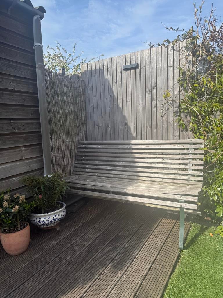 Houten tuinbank, Tuin en Terras, Tuinbanken, Ophalen, Gebruikt, Hout