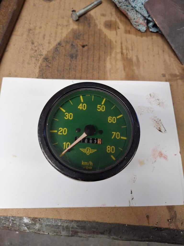 Groene  zundapp VDO kilometerteller, Ophalen of Verzenden, Overige typen