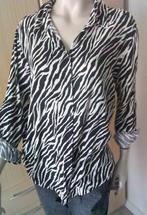 Viscose zebraprint blouse maat L, Verzenden, Gedragen, Maat 42/44 (L), Overige kleuren