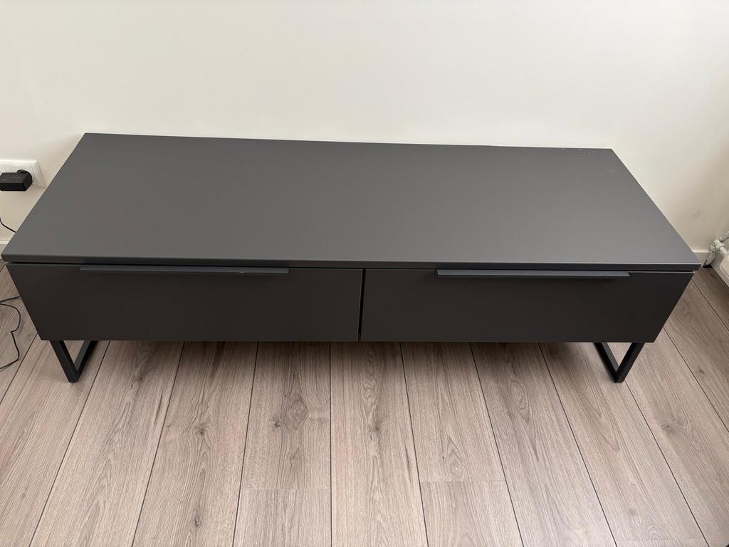 Zwart tv meubel, Huis en Inrichting, Kasten | Televisiemeubels, Ophalen, Zo goed als nieuw, 25 tot 50 cm, Minder dan 100 cm