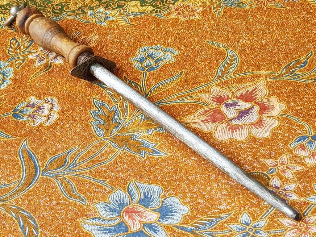 Mooie grote originele antieke wetstaal uit Duitsland 42,3 cm, Ophalen of Verzenden