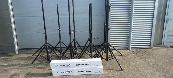 Diverse speaker- en lichtstatieven nieuw en gebruikt:, Muziek en Instrumenten, Standaards, Zo goed als nieuw, Licht of Laser, Speaker