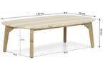 Nieuw! Loungetafel Coco Almeria (120x70), Ophalen, Meer dan 8 zitplaatsen, Bijzettafel, Nieuw
