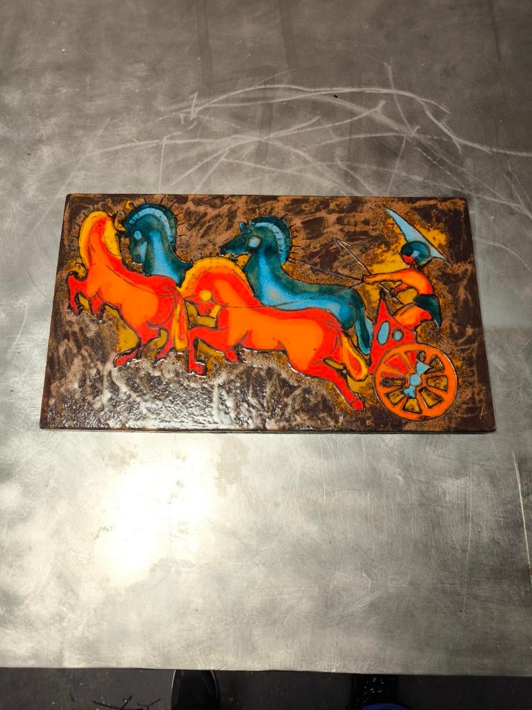 Vintage Ruscha Keramik wandplaat, Ophalen