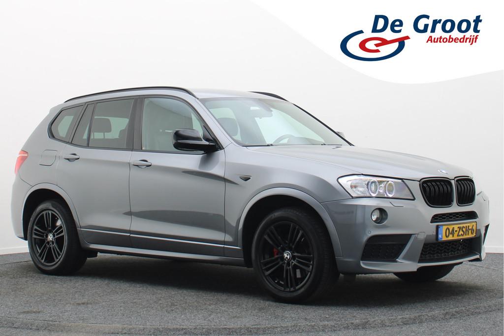 BMW X3 xDrive20i High Executive Leer, Climate, Cruise, Navig, Euro 5, Gebruikt, Zwart, 4 cilinders