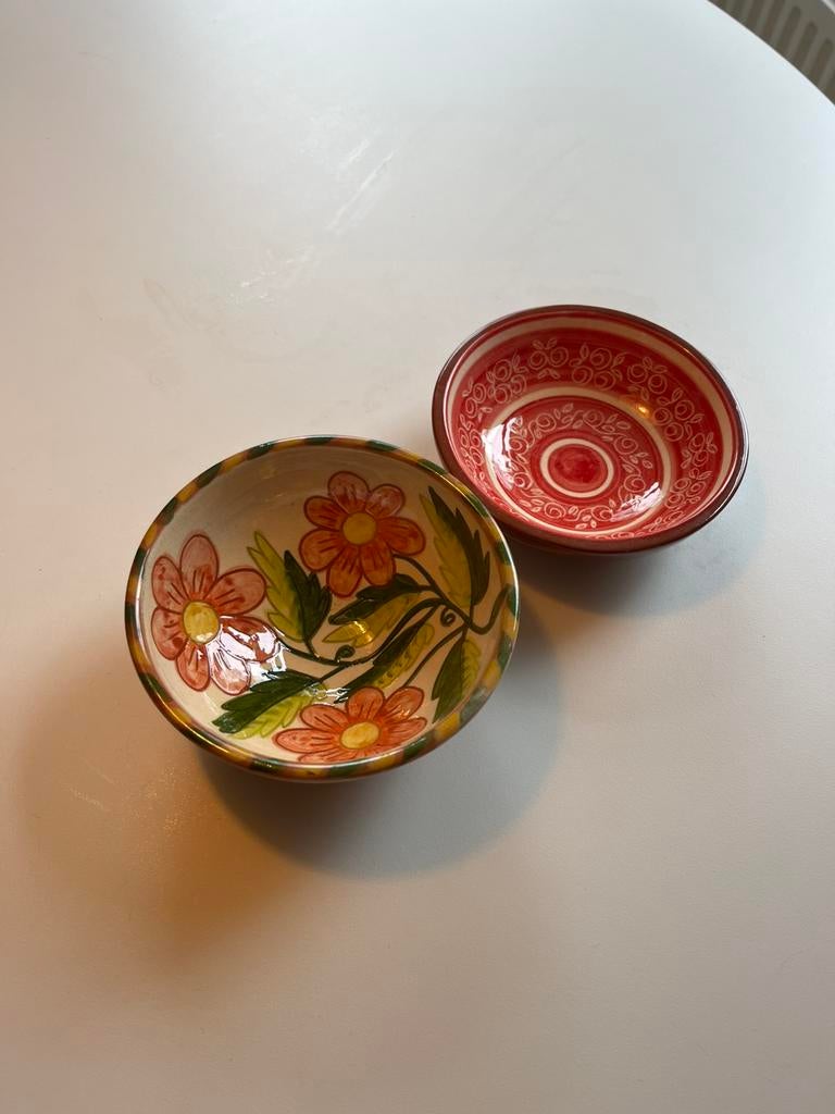 Handgemaakt portugees keramiek, Keramiek, Ophalen of Verzenden, Zo goed als nieuw, Bord(en)