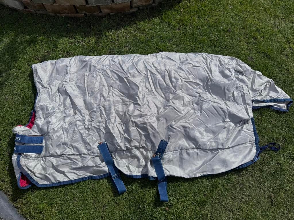 Horse Power fleece deken – maat 135 cm, Ophalen of Verzenden, Gebruikt, Deken