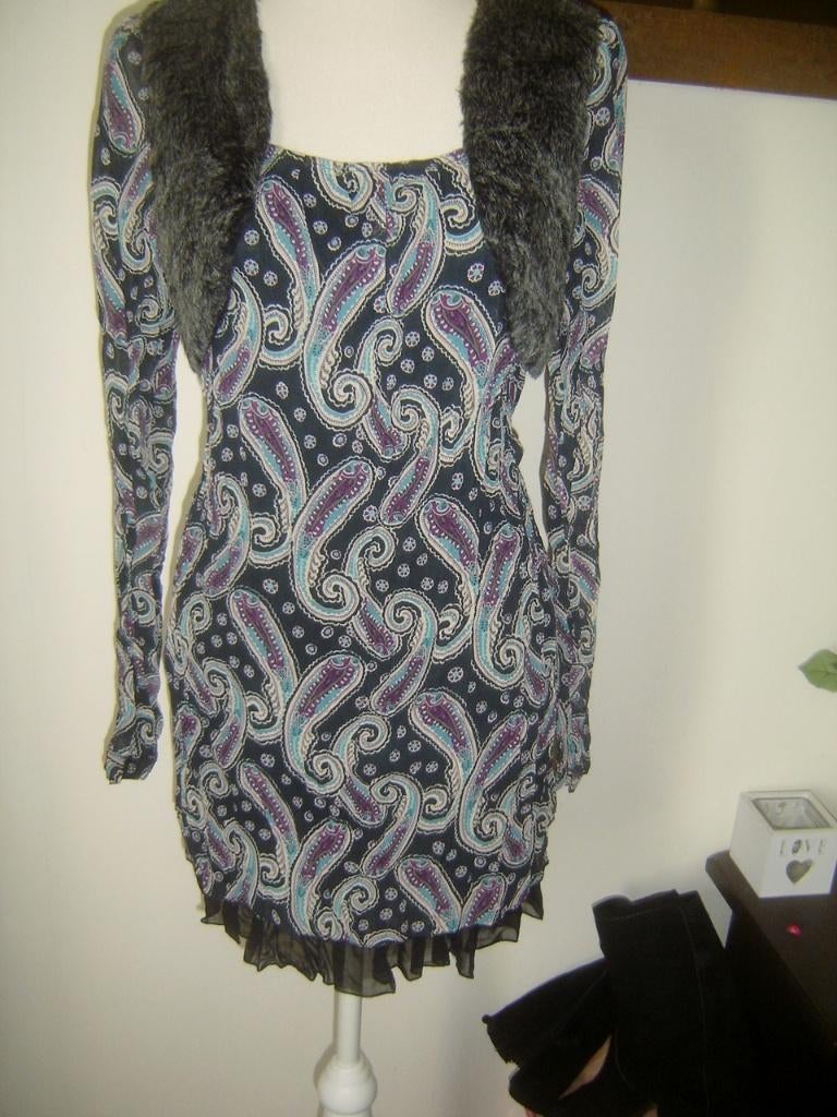 SUPER LEUK en MOOI tuniek met paisley print en bolero mt. M, Kleding | Dames, Maat 38/40 (M), Overige kleuren, Nieuw, Ophalen of Verzenden