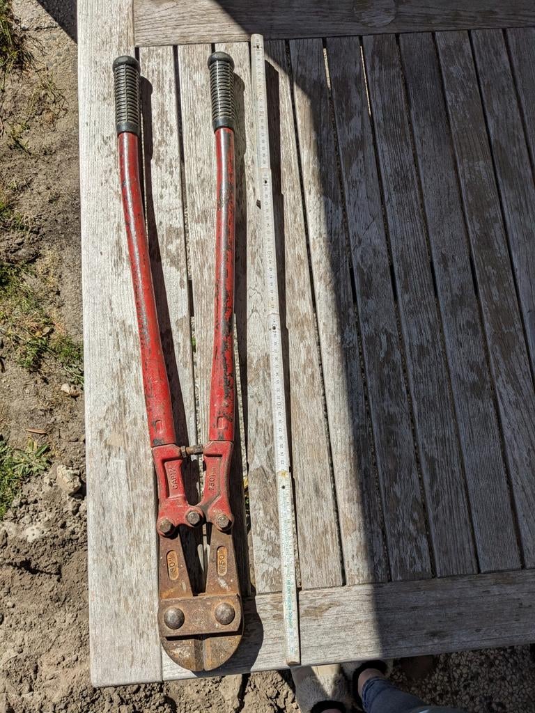 Robuuste betonschaar - 80 cm, Ophalen of Verzenden, Gebruikt