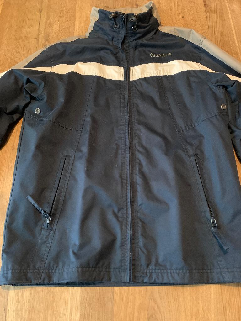 Donkerblauw met wit en kaki tussenjas. Maat 176, Kinderen en Baby's, Kinderkleding | Maat 176, Jongen of Meisje, Ophalen of Verzenden