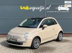 Fiat 500 0.9 TwinAir Lounge *cappuccino *leer *ecc, Voorwielaandrijving, Gebruikt, Zwart, Bruin