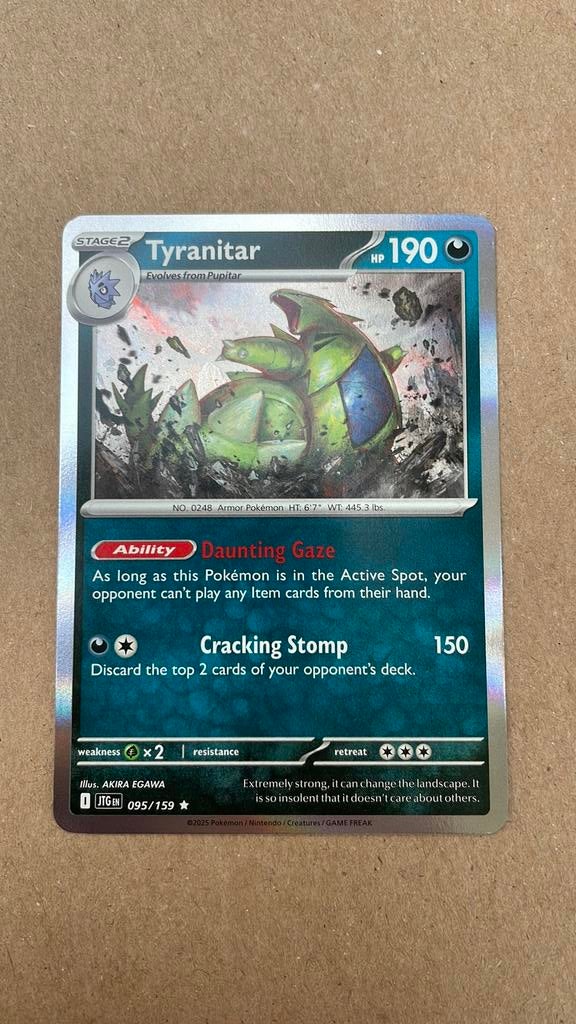 Tyranitar holo, Ophalen of Verzenden, Zo goed als nieuw