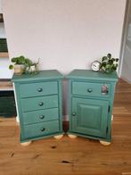 Leuk setje groene kastjes, Ophalen