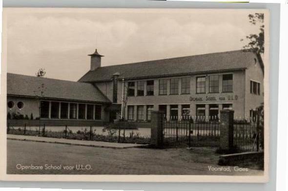 Voorstad Goes Openbare School U.L.O. 3 zegels st 1948