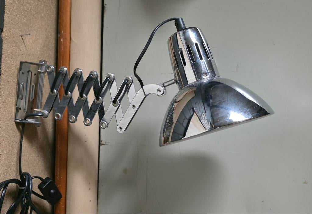 vintage schaarlamp/harmonica lamp/wandlamp Ikea, Ophalen, Gebruikt