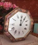 unghans vintage/retro wandklok/klok geschilderde lijst, Ophalen of Verzenden, Gebruikt, Wandklok