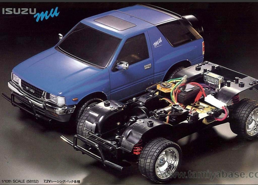 Vintage Tamiya Isuzu Mu 58152 ruil puch maxi gitaar mogelijk, Ophalen, Auto onroad