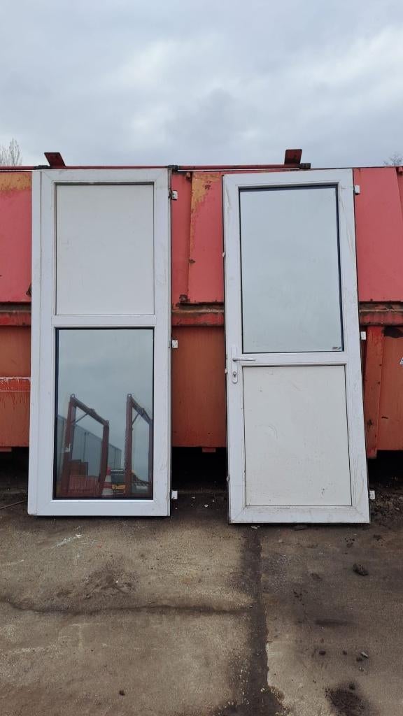Dubbele buitendeuren 230x90 en 230x85 set, Ophalen, Gebruikt