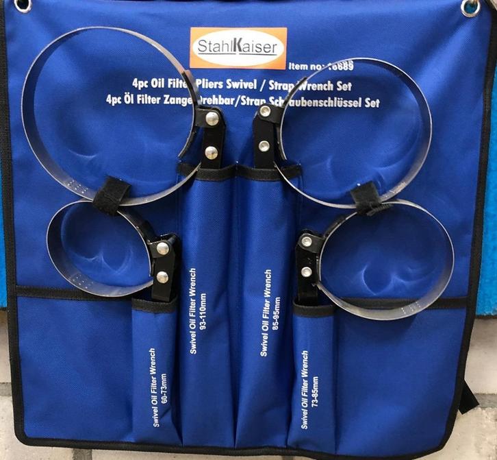 Oliefilter wissel set 4dlg Oliefiltertangen set 4dlg. Nieuw, Auto diversen, Autogereedschap, Nieuw, Ophalen of Verzenden