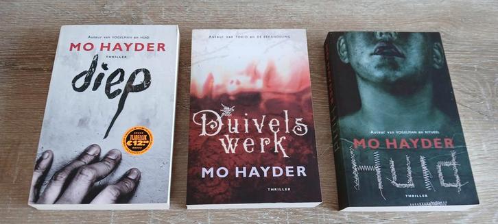 Boek Mo Hayder Thriller Boeken Diep Duivelswerk Huid, Boeken, Thrillers, Zo goed als nieuw, Europa overig, Ophalen of Verzenden