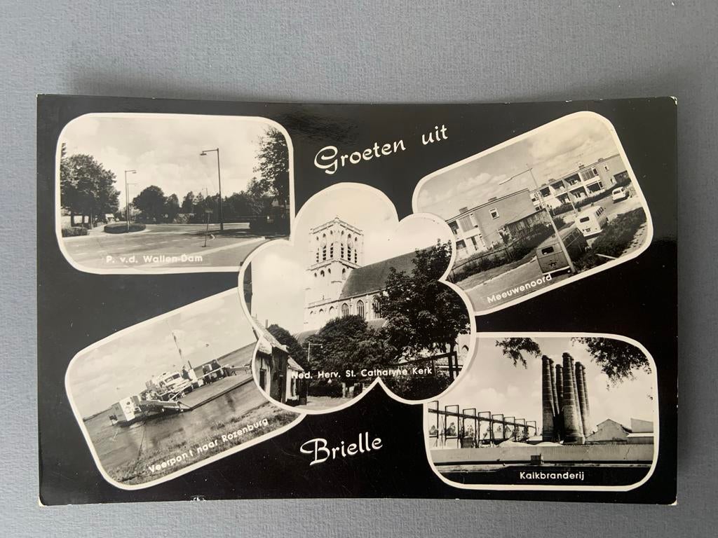 Brielle - Groeten uit Brielle, Verzamelen, Ophalen of Verzenden, 1940 tot 1960, Gelopen, Zuid-Holland