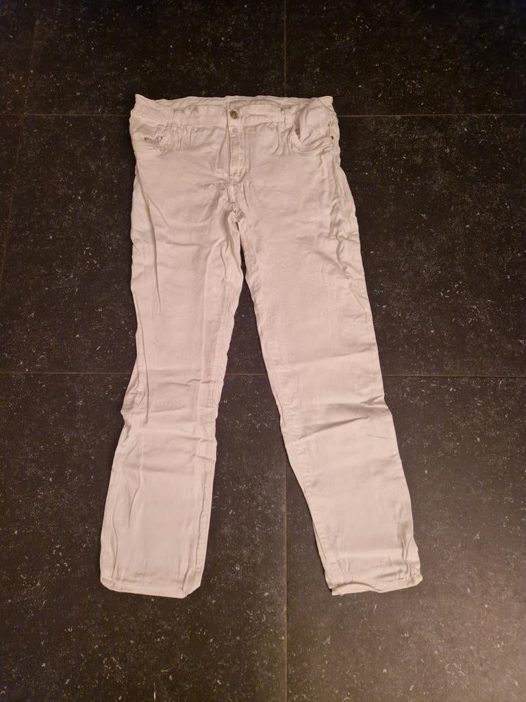 Karostar Broek - Comfortabele witte Broek, Maat 38/40 (M), Wit, Ophalen of Verzenden, Zo goed als nieuw