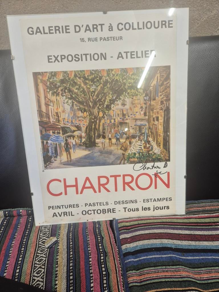 Chartron expositie poster, Ophalen of Verzenden
