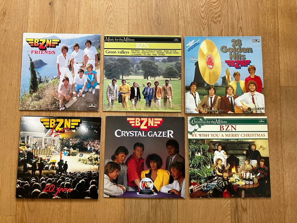 Zes BZN LP's: Friends, Green Valleys, 28 Golden Hits, 20 Jaa, Cd's en Dvd's, Vinyl | Pop, Ophalen, Gebruikt, 1970 - 1979, Complilatie