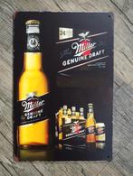Miller bier reclamebord, Ophalen of Verzenden, Nieuw, Reclamebord, Plaat of Schild, Overige merken