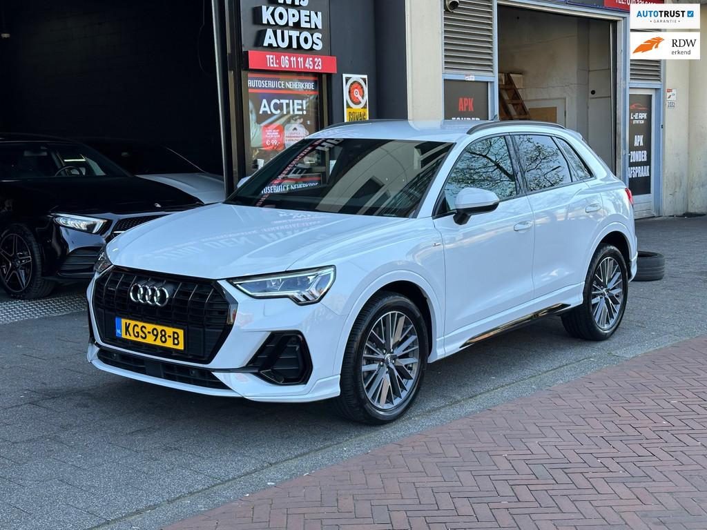 Audi Q3 45 TFSI quattro Pro Line S Aut Leer B&O Camera Carpl, Auto's, Audi, Gebruikt, Euro 6, 1984 cc, Wit