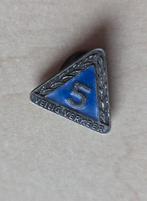 VVN emaille knoop Nr 5 Veilig Verkeer Nederland, Gebruikt, Niet vindbaar, Niet vindbaar, Speldje of Pin