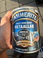 Hammerite Direct over Roest Metaallak Hamerslag Zwart, Doe-het-zelf en Verbouw, Verf, Beits en Lak, Gebruikt, Zwart, Ophalen of Verzenden