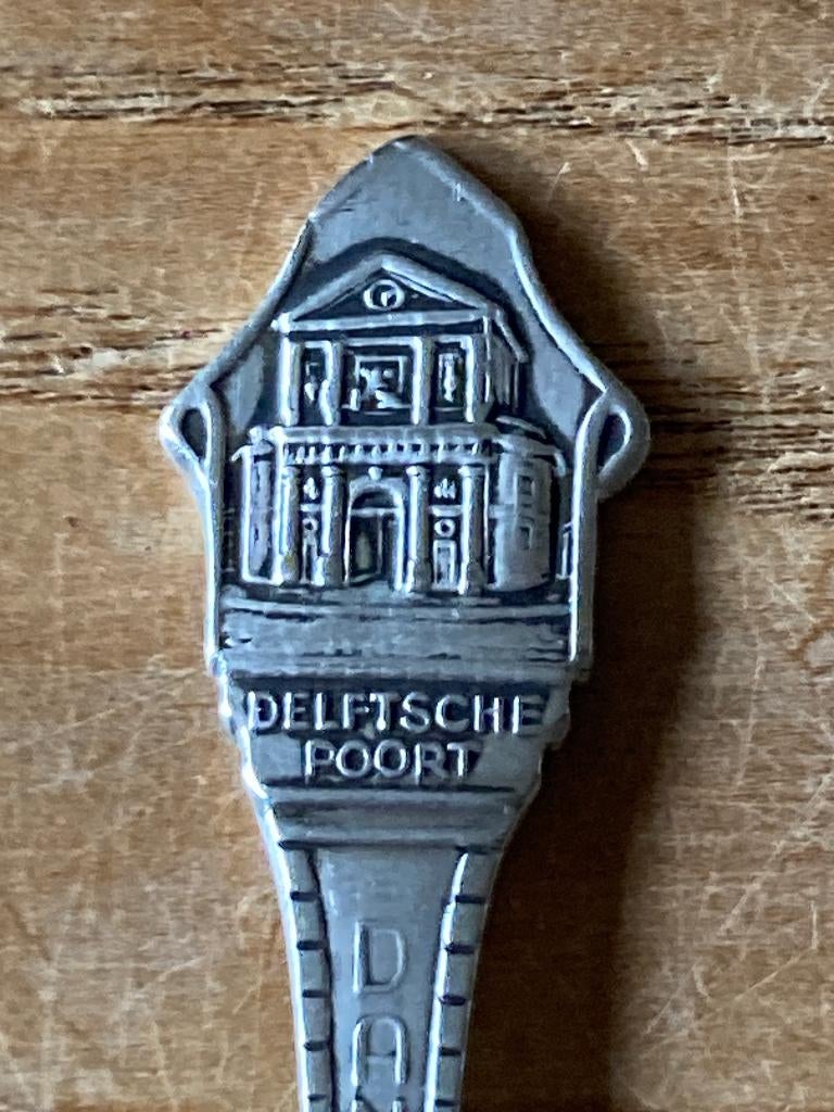 Vintage Sola S100 verzilverde theelepel Delftsche Poort, Ophalen of Verzenden