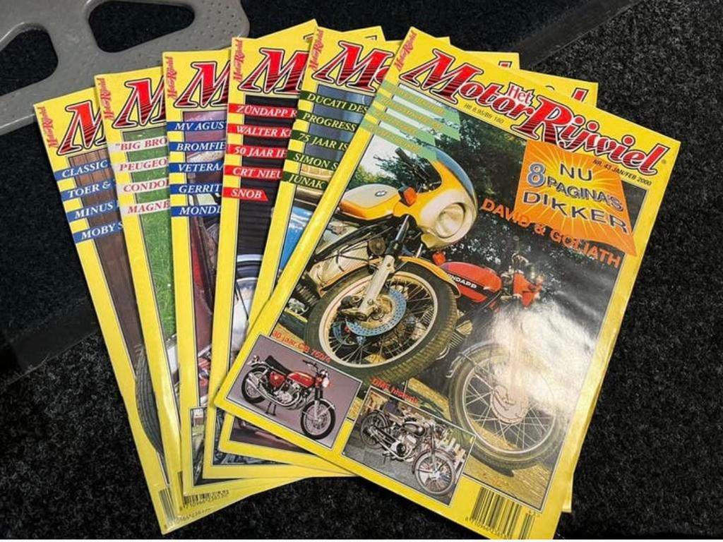 Het Motor Rijwiel vintage boekjes jaar 2000 compleet, Ophalen of Verzenden, Zo goed als nieuw, Motoren