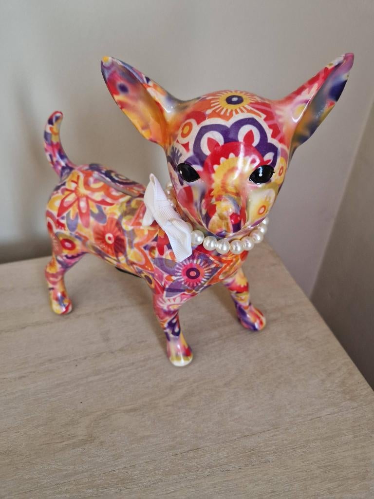 Pomme Pidou Chihuahua, Verzamelen, Spaarpotten, Ophalen of Verzenden, Nieuw, Steen, Aardewerk of Keramiek, Dier