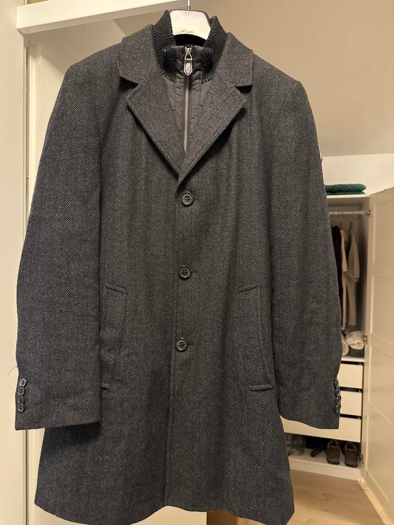 s.Oliver Grijze Winter Overjas - Stijlvol & Warm, Kleding | Heren, Ophalen of Verzenden, Gedragen, Overige maten, Grijs