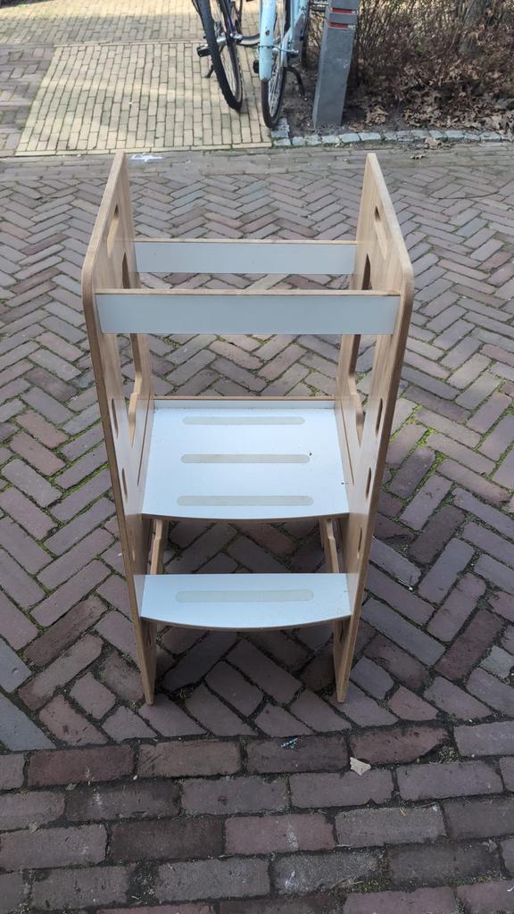 Houten Leertoren - Montessori Keukenhulp voor Kinderen, Kinderen en Baby's, Kinderstoelen, Gebruikt, Overige typen, Ophalen
