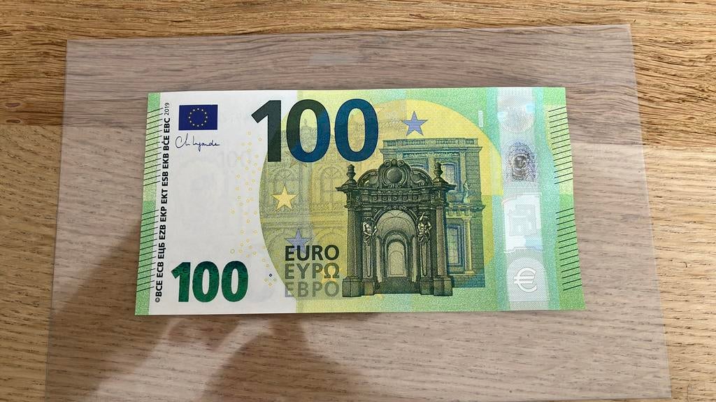 €100,- Christine Lagarde - WA W005 - UNC !!, Postzegels en Munten, Bankbiljetten | Europa | Eurobiljetten, Ophalen of Verzenden