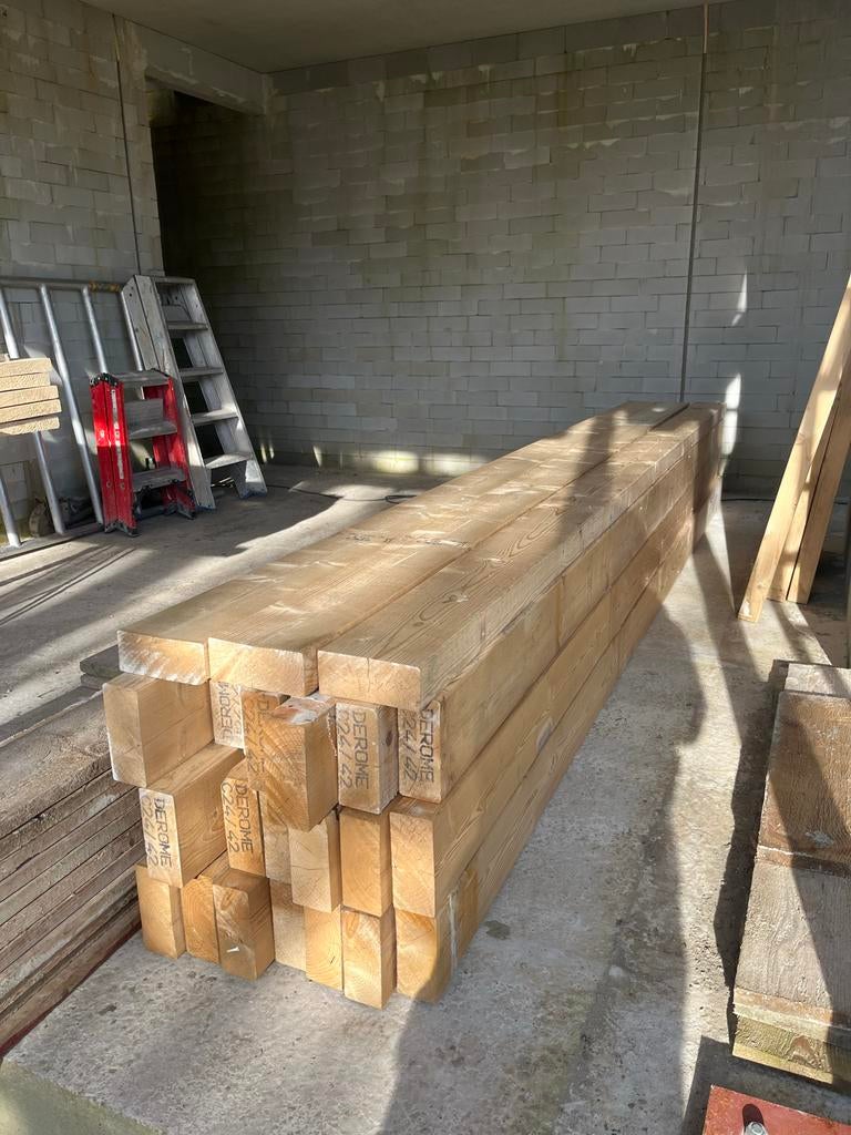 Vuren balken 71x171 420cm, Ophalen, Zo goed als nieuw, Balk, Vuren