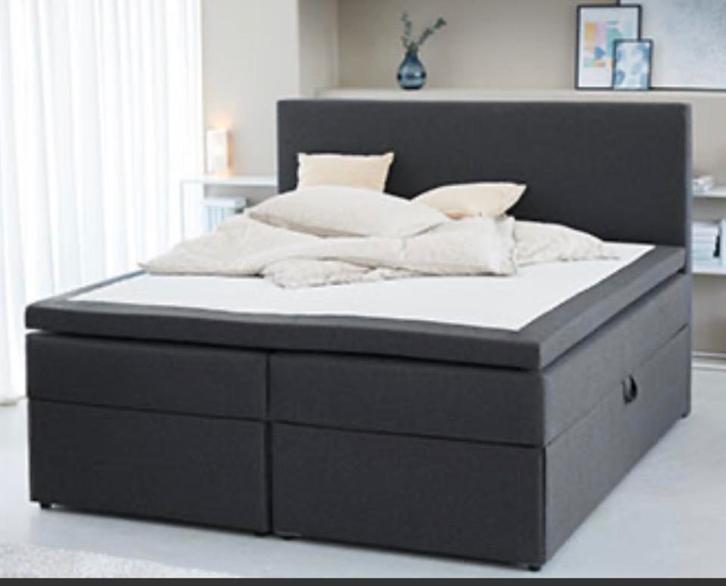Jysk Boxspring met opbergruimte - Zo goed als nieuw, Huis en Inrichting, Slaapkamer | Boxsprings, Zo goed als nieuw, 180 cm, 200 cm
