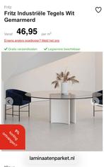 Nieuw:Tegel Laminaatvloer 68m2 zonder BTW (wit gemarmerd)., Ophalen, Tegel laminaat, Wit, Nieuw