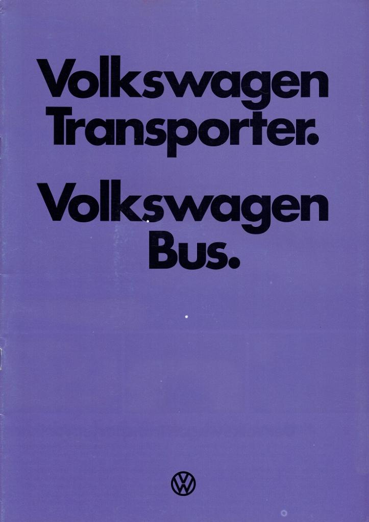 Folder Volkswagen Transporter en Bus (T2 - 1977), Verzenden, Gelezen, Volkswagen