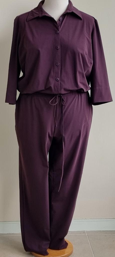 LaDress aubergine jumpsuit mt. XXL, Kleding | Dames, Jumpsuits, Overige kleuren, Maat 46/48 (XL) of groter, Ophalen of Verzenden