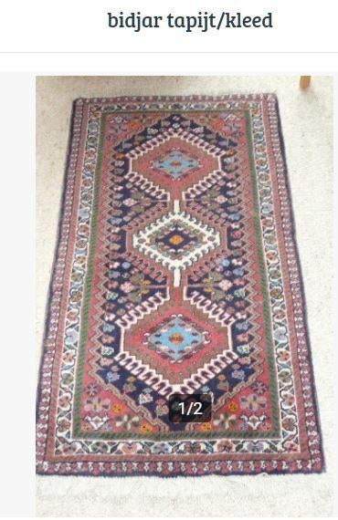 bidjar tapijt / kleed, Ophalen of Verzenden, Gebruikt, Rechthoekig, 50 tot 100 cm