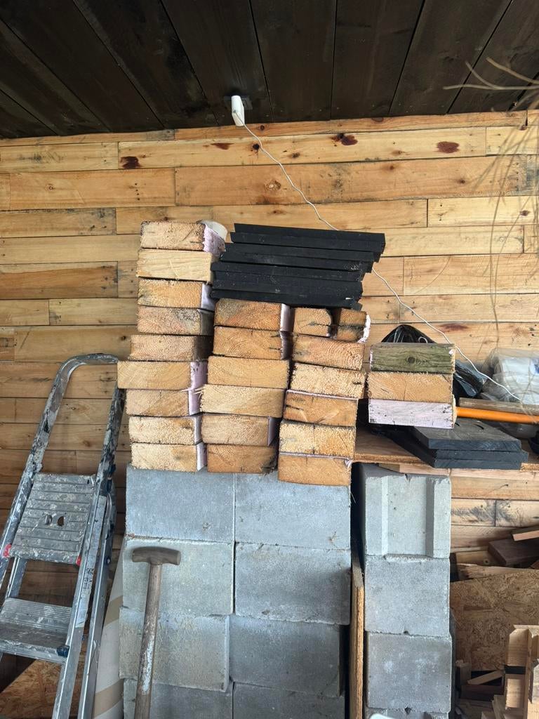 Gratis stookhout, Tuin en Terras, Haardhout, Minder dan 3 m³, Ophalen of Verzenden, Overige houtsoorten, Blokken